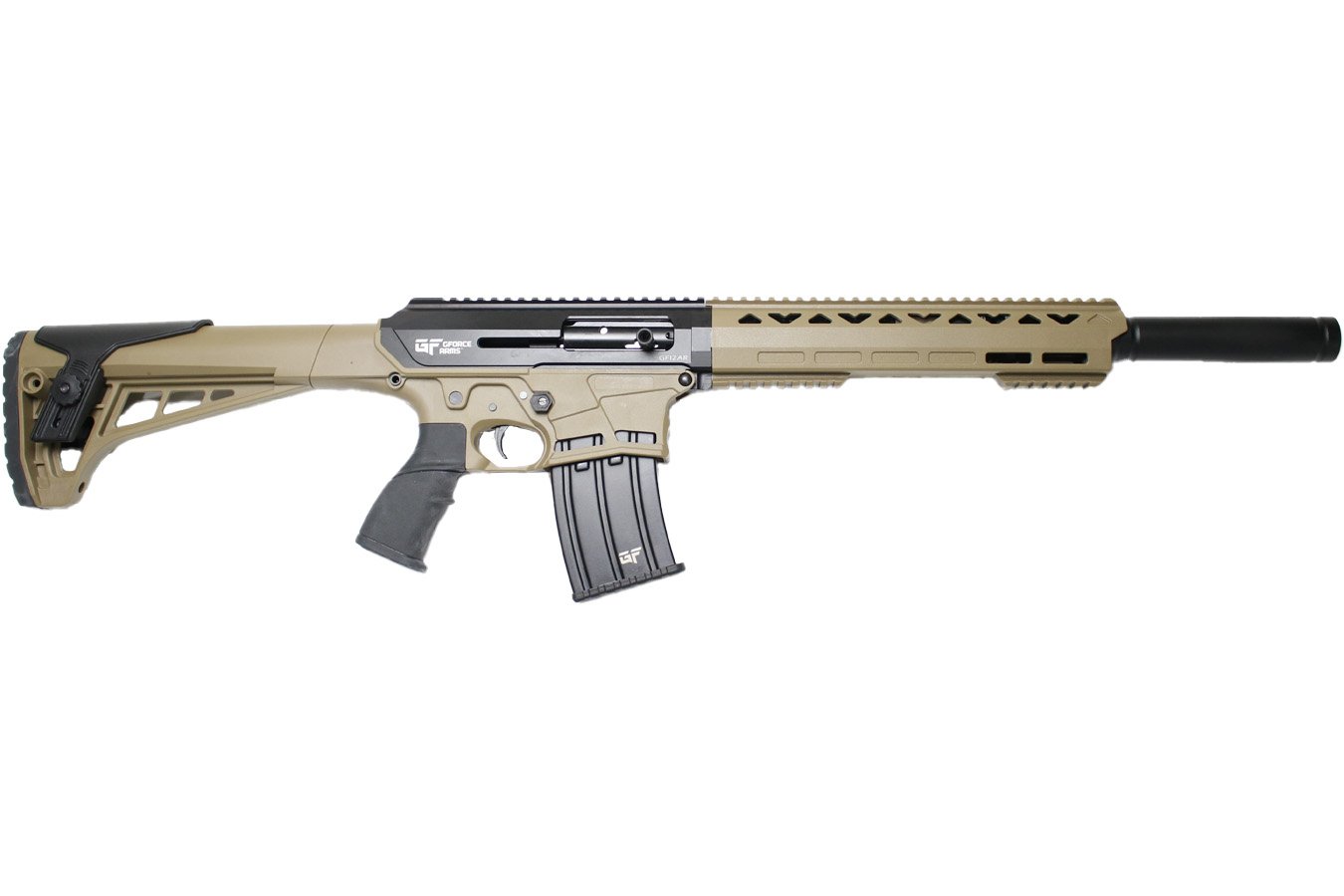 GForce GF-12AR 12-Gauge Semi-Auto Shotgun with Flat Dark Earth Finish 1 23